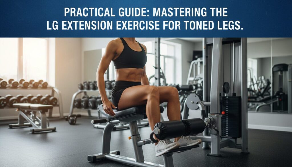 Guide pratique : maîtriser l’exercice de leg extension pour des jambes tonifiées